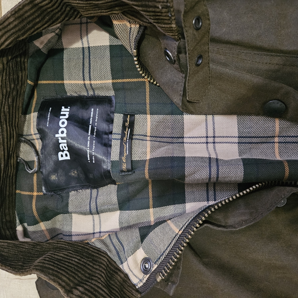 Barbour Brown Military Field Coat with Rugged Design